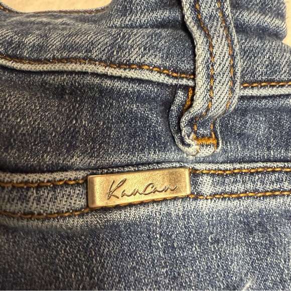 KanCan size 5/26 Blue Denim Jeans distressed hems skinny fit - Picture 8 of 8